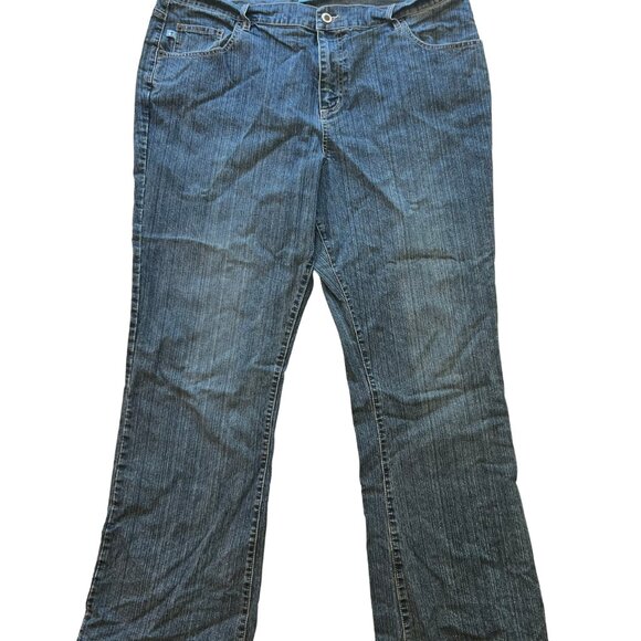 Duck Head Jeans Co. Woman Stretch 20W Average 38x30 Blue Bootcut High Rise Denim - Picture 1 of 8